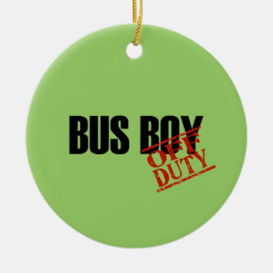 OFF DUTY Bus Boy Keramisch Ornament