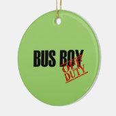 OFF DUTY Bus Boy Keramisch Ornament (Links)