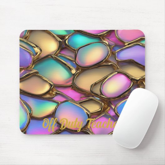 Off-duty docent holografische Muismat (Met muis)