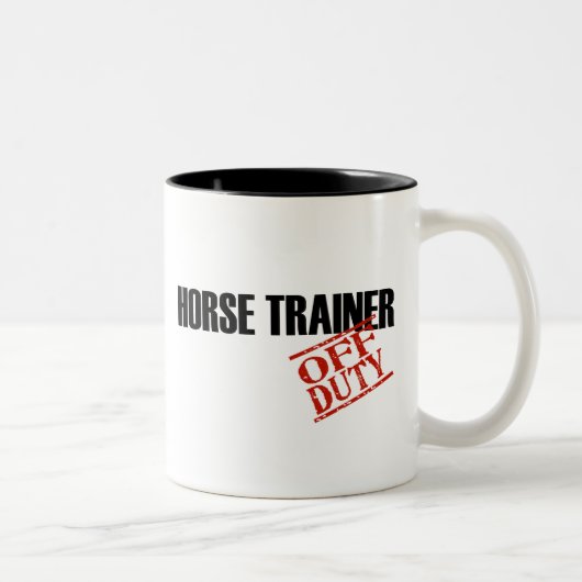 OFF DUTY HORSE TRAINER TWEEKLEURIGE KOFFIEMOK (Rechts)