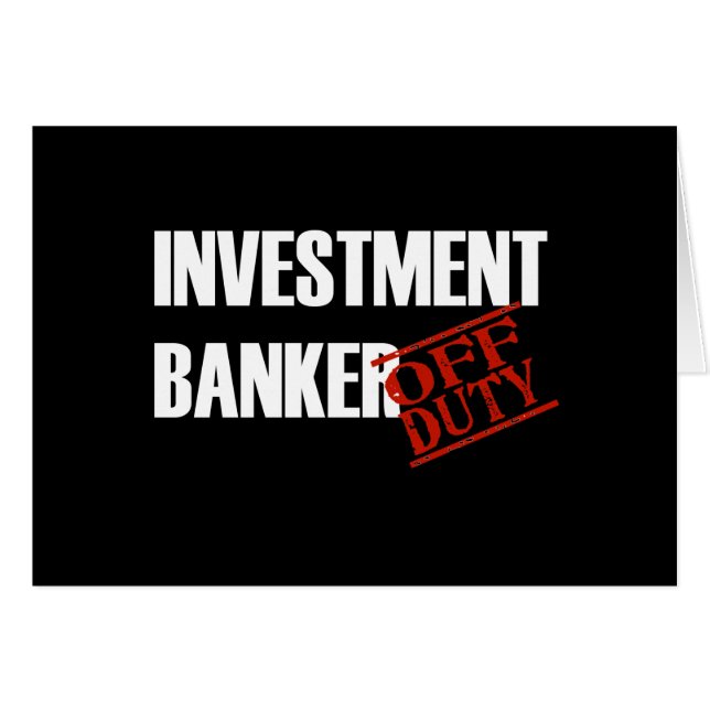 OFF DUTY INVESTMENT BANKER DARK (Voorkant Horizontaal)