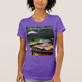 Off-duty leraar Barbecue T-shirt