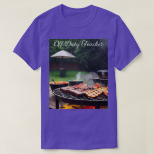 Off-duty leraar Barbecue T-shirt