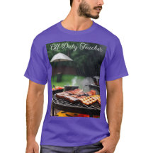 Off-duty leraar Barbecue T-shirt