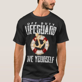 Off Duty Lifeguard beveiliging en Bescherm Gift Pr T-shirt