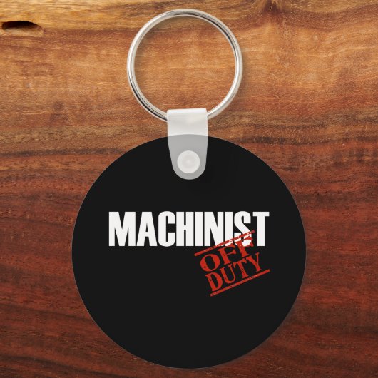 OFF DUTY MACHINIST DARK SLEUTELHANGER (Voorkant)