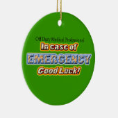 Off-Duty Medical Professional Good Luck Keramisch Ornament (Rechts)