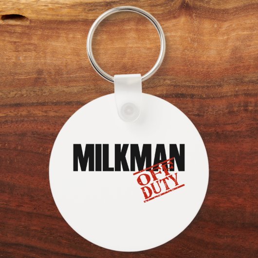 OFF DUTY MILKMAN LIGHT SLEUTELHANGER (Voorkant)