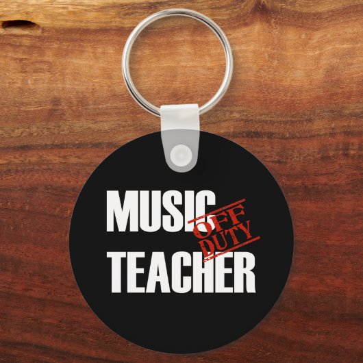 OFF DUTY MUSIC-TEACHER DARK SLEUTELHANGER (Voorkant)
