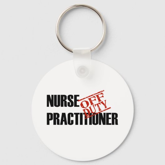 OFF DUTY NURSE PRACTITIONER LIGHT SLEUTELHANGER (Voorkant)