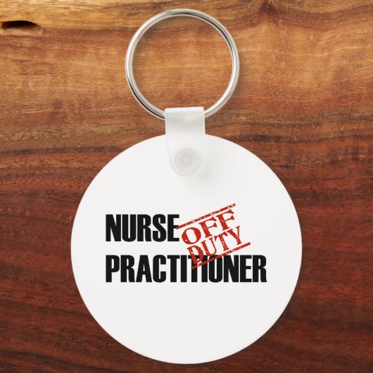 OFF DUTY NURSE PRACTITIONER LIGHT SLEUTELHANGER (Voorkant)
