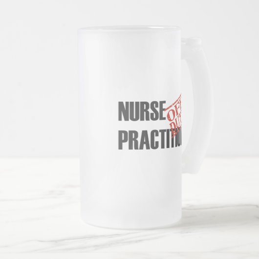 OFF DUTY NURSE PRACTITIONER MATGLAS BIERPUL (Voorkant rechts)