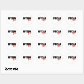 OFF-DUTY OPTICIEN LICHT RONDE STICKER (Vel)