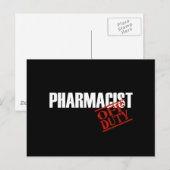 OFF DUTY PHARMACIST DARK BRIEFKAART (Voorkant / Achterkant)