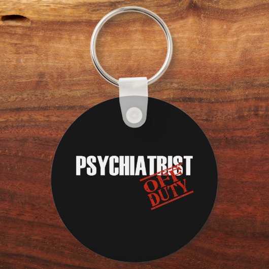 OFF DUTY PSYCHIATRIST DARK SLEUTELHANGER (Voorkant)
