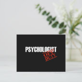 OFF DUTY PSYCHOLOGIST DARK BRIEFKAART (Staand voorkant)