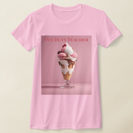 Off Duty Roze Sundae T-shirt (Laagn)