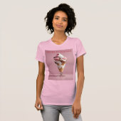 Off Duty Roze Sundae T-shirt (Voorkant volledig)