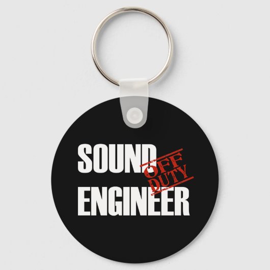 OFF DUTY SOUND ENGINEER DARK SLEUTELHANGER (Voorkant)