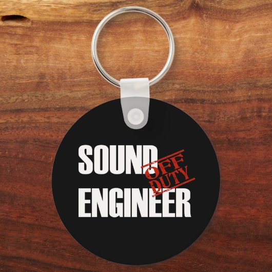 OFF DUTY SOUND ENGINEER DARK SLEUTELHANGER (Voorkant)
