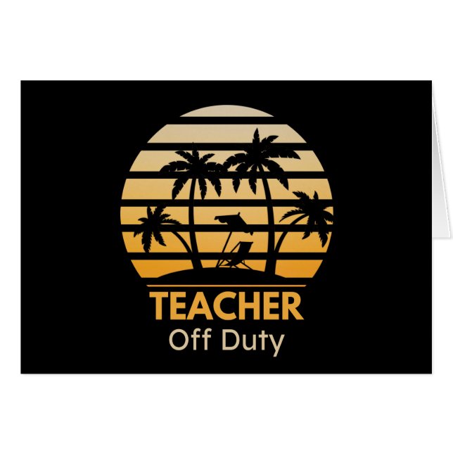 Off Duty Teacher T-Shirt (Voorkant Horizontaal)