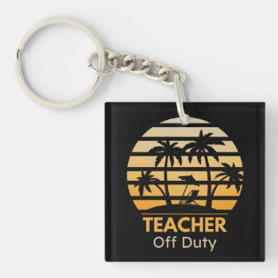 Off Duty Teacher T-Shirt Sleutelhanger