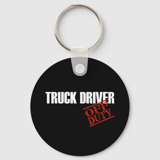 OFF DUTY TRUCK DRIVER DARK SLEUTELHANGER (Voorkant)