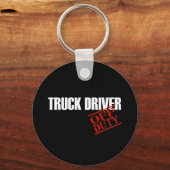 OFF DUTY TRUCK DRIVER DARK SLEUTELHANGER (Voorkant)