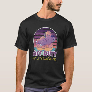 Off-Duty Utility Locator Job Coworker T-shirt