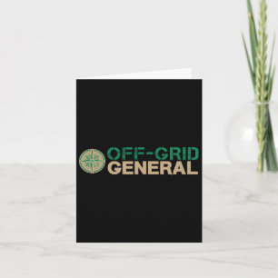 Off-grid Algemene familie kampeerpersoneel Humor v Kaart