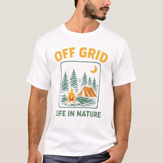 Off Grid – Leven in de Natuur T-shirt (Voorkant)