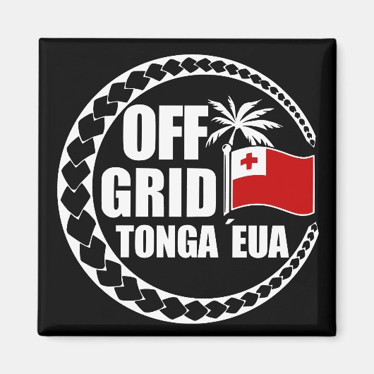 Off Grid Tonga Eua Levensstijl Magneet (Voorkant)