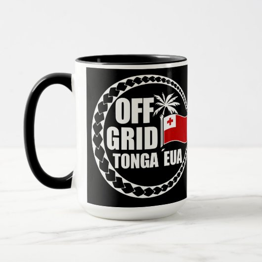 Off Grid Tonga Eua Levensstijl Mok (Links)