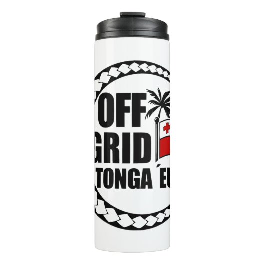 Off Grid Tonga Eua Levensstijl Thermosbeker (Voorkant)