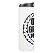 Off Grid Tonga Eua Levensstijl Thermosbeker (Gedraaid links)