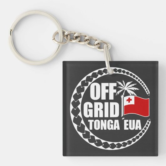Off Grid Tonga Eua Lifestyle Sleutelhanger (voorkant)