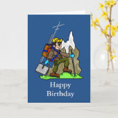 Off Grid Verjaardag Kaart voor Wandelen, Bergbekli (Gele Bloem)