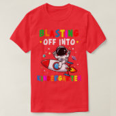 Off Into Kindergarten Back To School Boys T-shirt (Design voorkant)