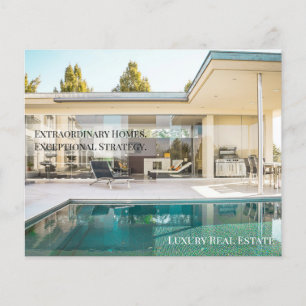 Off-Market Luxe Onroerend Goed Postkaart   Privé  Flyer