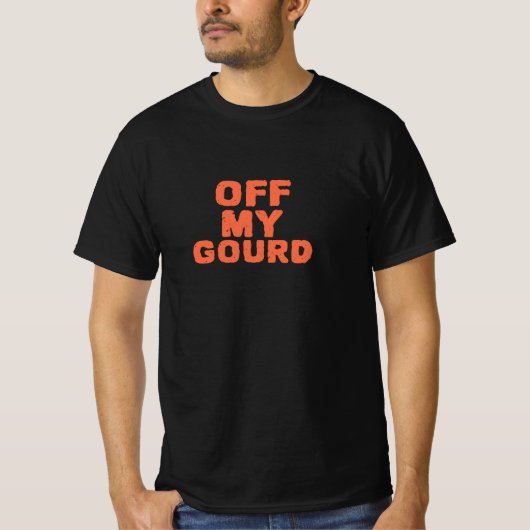 Off My Gourd – Halloween T-shirt met distressed te (Voorkant)