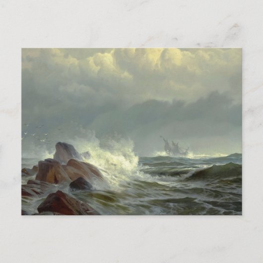 Off Norman's Woe door Edward Moran Briefkaart (Voorkant)