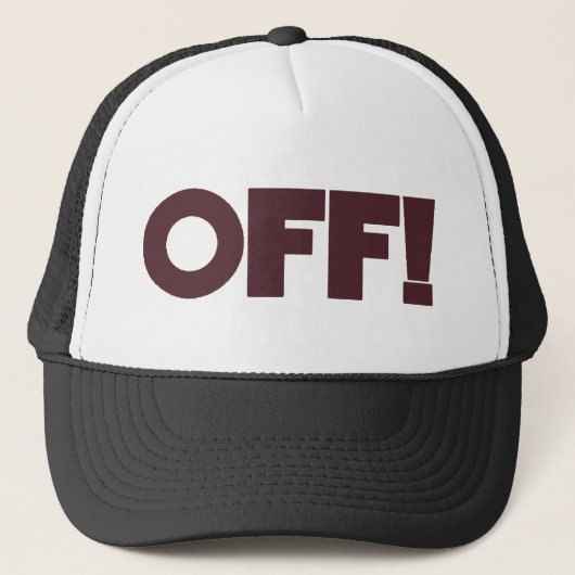 OFF Pet (maroon & zwart) (Voorkant)