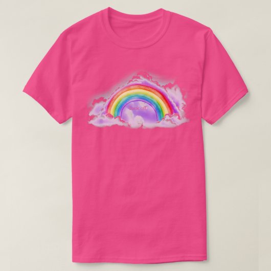 Off Rainbow esthetisch T-shirt (Design voorkant)