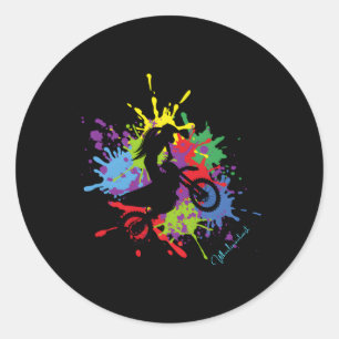 Off Road 4X4 Dirtbike Splash Ronde Sticker