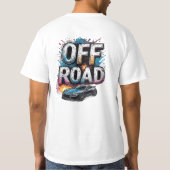 🏁 Off Road Adrenaline Racende Auto Graffiti T-shirt (Achterkant)