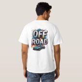 🏁 Off Road Adrenaline Racende Auto Graffiti T-shirt (Achterkant volledig)