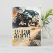 Off Road Adventure ATV Party Uitnodiging Sjabloon (Staand voorkant)