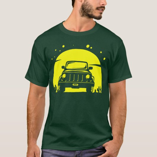 Off Road Adventure Sport Retro girl T-shirt (Voorkant)