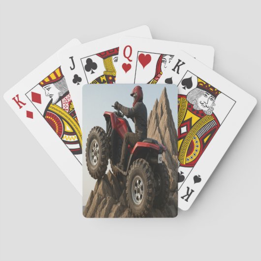 Off-Road ATV Adventure Playing Cards Pokerkaarten (Achterkant)