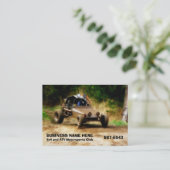 Off Road ATV Dune Buggy Mudding Visitekaartje (Staand voorkant)